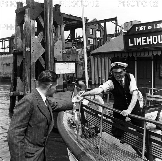 Play Day on the River Thames, Limehouse, London, 1954. Artist: Henry Grant