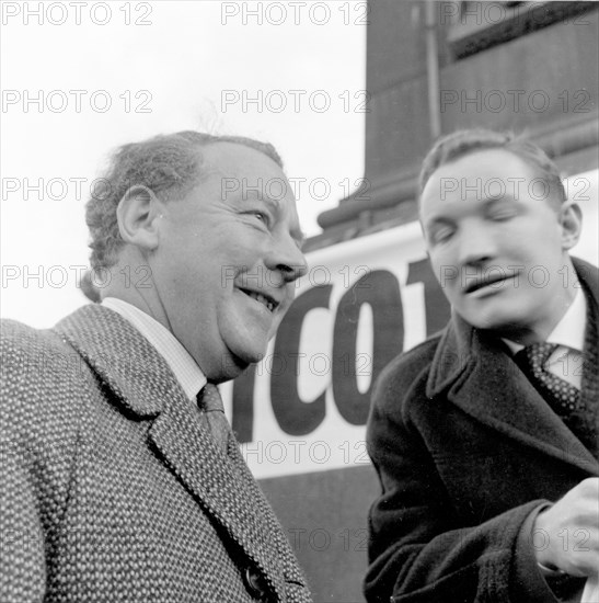 Labour Party Leader Hugh Gaitskell at Boycott South African Foods Rally 28 Feb 1960. Artist: Henry Grant