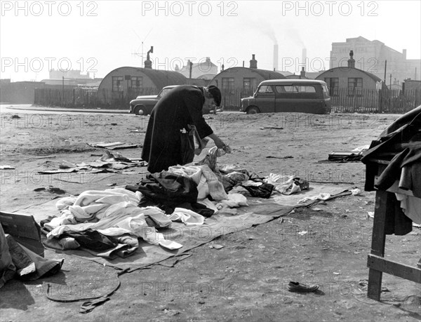 Rathbone Street Market, East London, 1959. Artist: Henry Grant