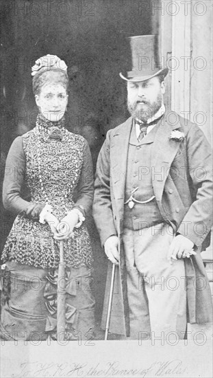 The Prince (later King Edward VII) & Princess of Wales 1882. Artist: Unknown