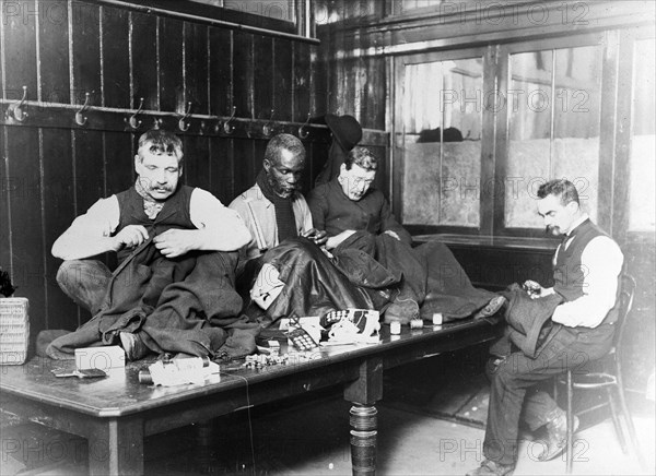 The Whitechapel Mission - Tailors, London, c1910. Artist: Unknown