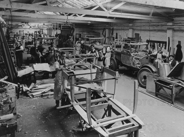 Arthur Mulliner's coachbuilding works, Northampton, c1923. Artist: Unknown