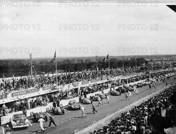 Start of the Le Mans Race, France, 1950. Artist: Unknown