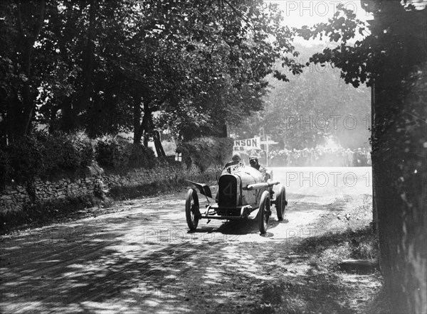 Sunbeam at the Isle of Man TT Race, 1914. Artist: Unknown