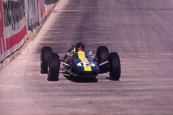 Jim Clark driving a Lotus, Monaco Grand Prix, 1964. Artist: Unknown