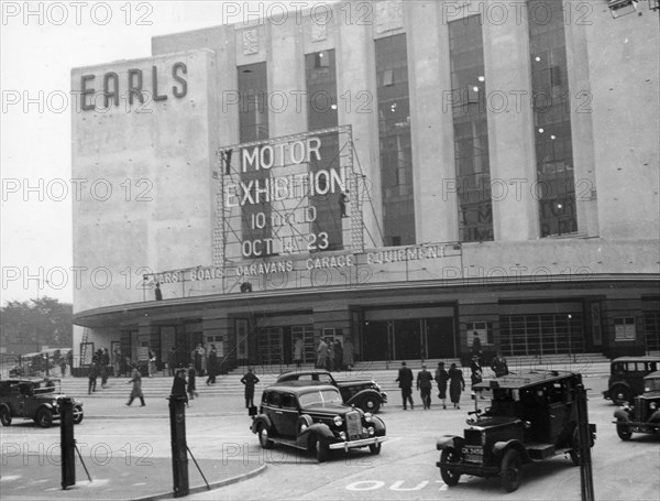 Earls Court Motor Exhibition, 1937. Artist: Unknown