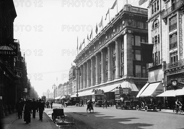 Selfridge's, Oxford Street, London, c1913. Artist: Unknown