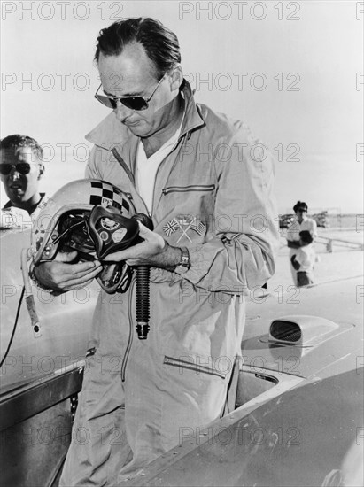 Donald Campbell at Bonneville Salt Flats, Utah, 1960. Artist: Unknown