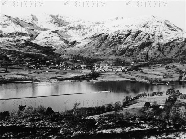 Bluebird K7 on Coniston Water, Cumbria, possibly Christmas Day, 1966. Artist: Unknown