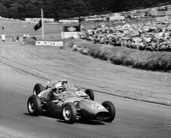 AN Davison and Gino Munaron during Formula Intercontinental Race, Brands Hatch, August 1961. Artist: Unknown