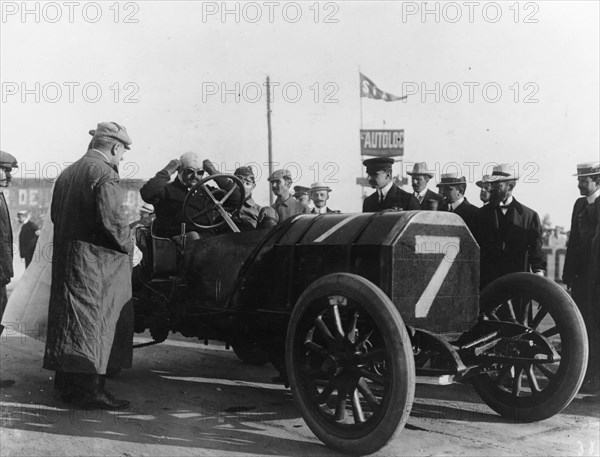 CS Rolls in a racing car, c1905-c1910. Artist: Unknown