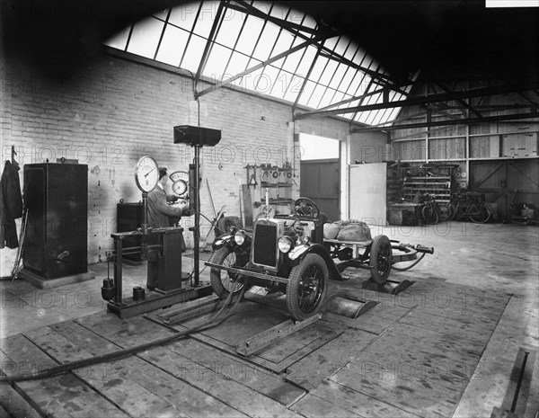 Morris Minor on test, Cowley, Oxfordshire, c1930. Artist: Unknown