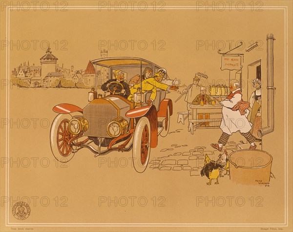 Poster advertising Berliet cars, 1906. Artist: René Vincent