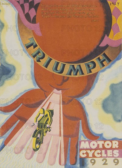 Poster advertising Triumph motor bikes, 1929. Artist: Unknown