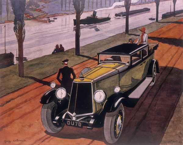 Poster advertising Armstrong Siddeley cars, 1930. Artist: Guy Sabran