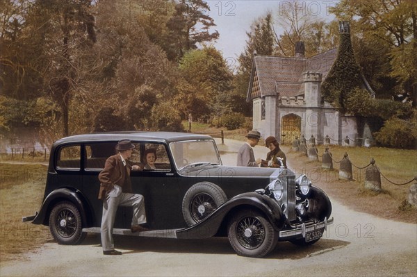 Poster advertising Rolls-Royce cars, 1939. Artist: Unknown