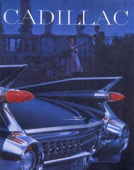 Poster advertising a Cadillac, 1959. Artist: Unknown