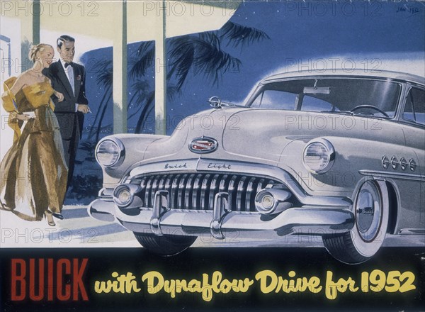 Poster advertising a Buick, 1952. Artist: Unknown