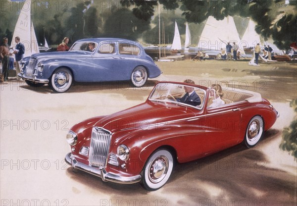 Poster advertising a Sunbeam-Talbot 90, 1954. Artist: Unknown