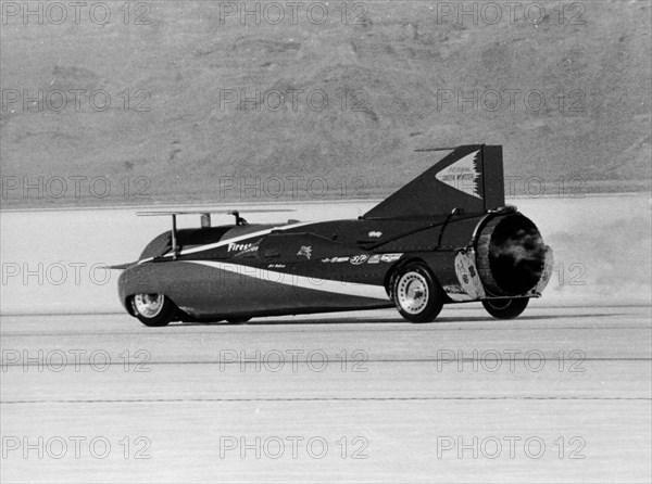 Art Arfons' 'Green Monster' Land Speed Record car, Bonneville Salt Flats, Utah, USA, c1964-c1966. Artist: Unknown