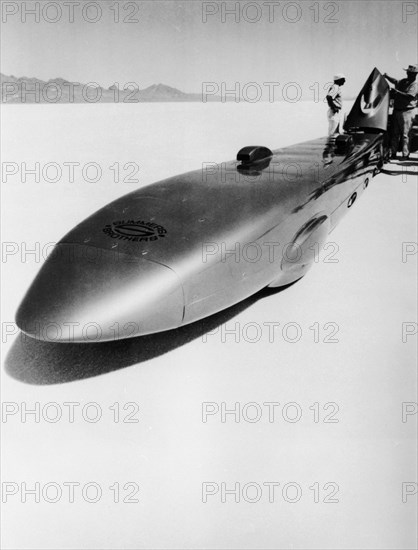 'Goldenrod' Land Speed Record car, Bonneville Salt Flats, Utah, USA, c1965. Artist: Unknown