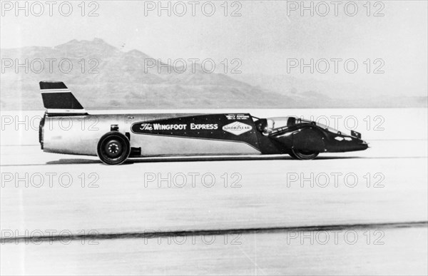 'Wingfoot Express' Land Speed Record car, 1964. Artist: Unknown