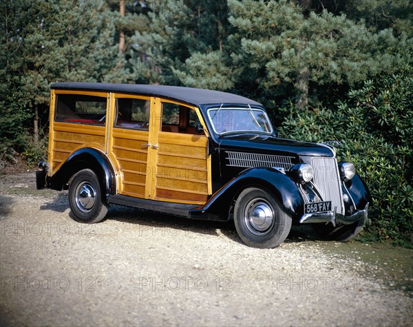 1936 Ford V8 Woody model 68 Utility car. Artist: Unknown