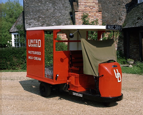 1947 Brush Pony Electric Milk Float. Artist: Unknown