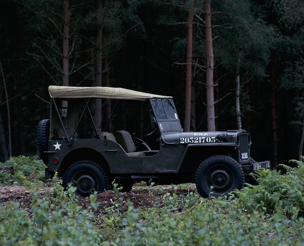 A 1943 Willys Jeep. Artist: Unknown