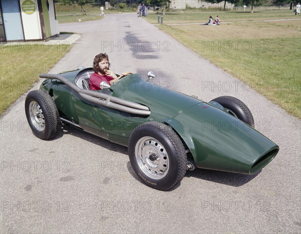 Eric Clapton in a 1955 Connaught, (c1970s?). Artist: Unknown