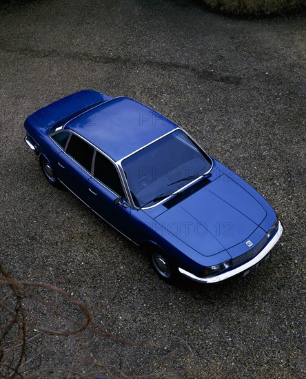 A 1974 NSU(Neckarsulm Strickmaschinen Union ) RO 80 viewed from above. Artist: Unknown