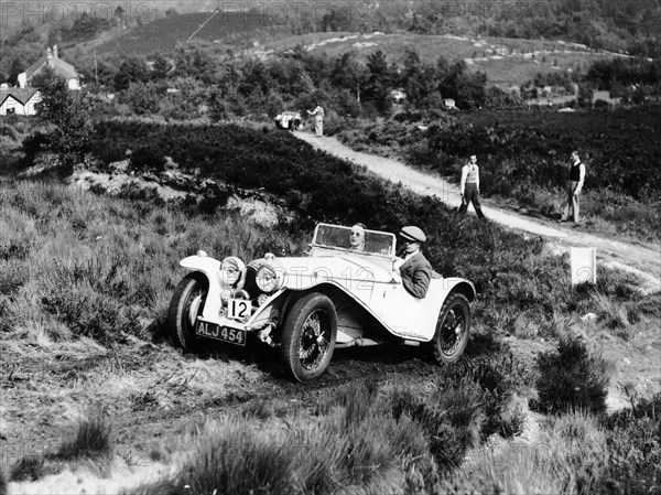 1935 Riley Imp 9hp competing in the Lawrence Cup Trial. Artist: Unknown