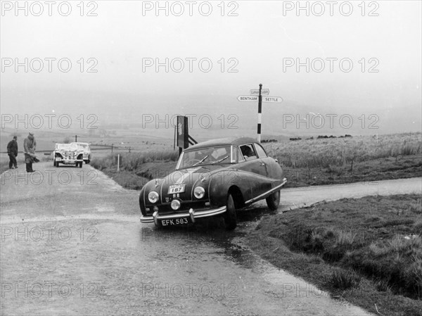 Austin A90 competing in the MCC Medex Rally, 1954. Artist: Unknown