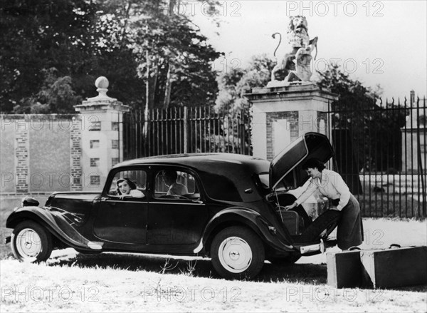 1955 Citroën II Légère Berline car, (c1955?). Artist: Unknown