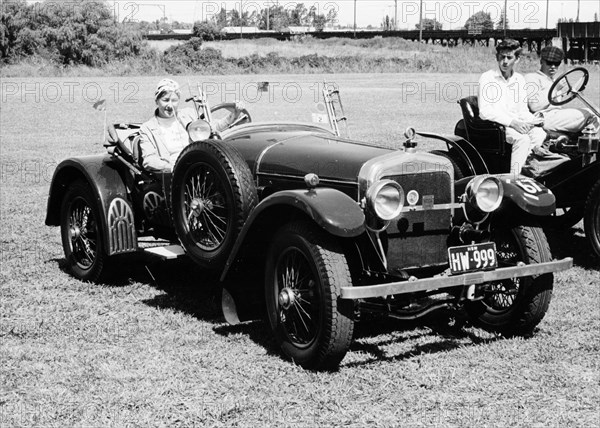 A woman at the wheel of a 3.6 litre 1914 Hispano-Suiza Alfonso XIII, Sydney, Australia. Artist: Unknown