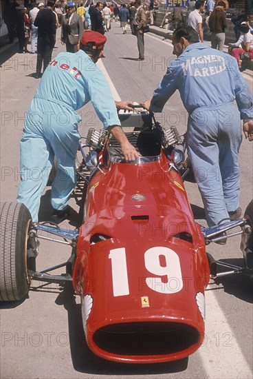 Ferrari of Chris Amon at the Spanish Grand Prix, Jarama, Madrid, 1968. Artist: Unknown