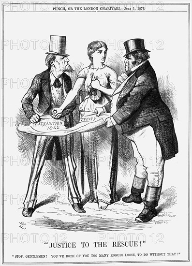 Justice to the Rescue!, 1876. Artist: Joseph Swain