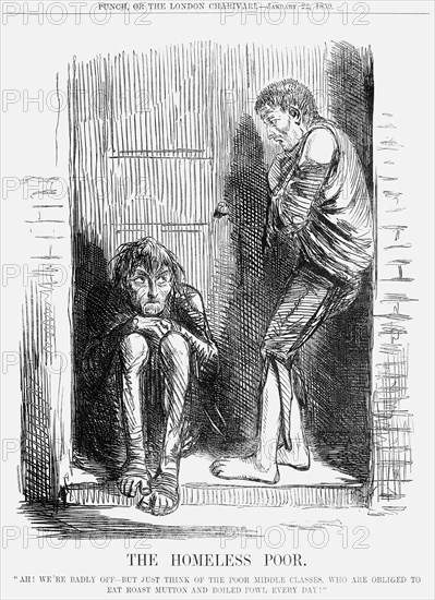 'The Homeless Poor, 1859. Artist: Unknown