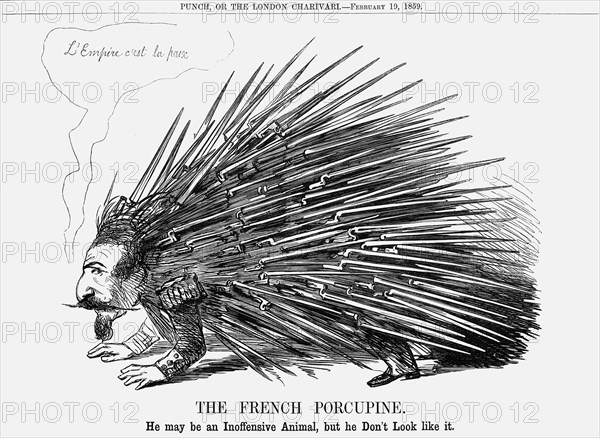 'The French Porcupine', 1859. Artist: Unknown
