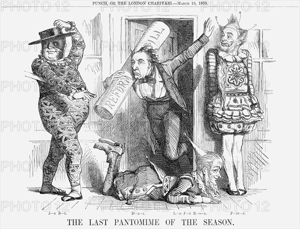 'The Last Pantomime of the Season', 1859. Artist: Unknown