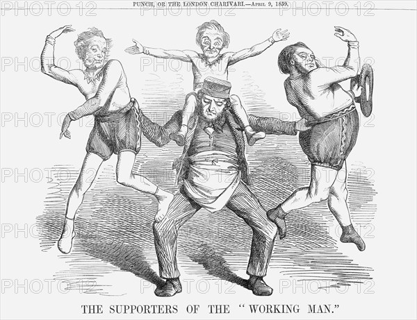 'The Supporters of the Working Man', 1859. Artist: Unknown