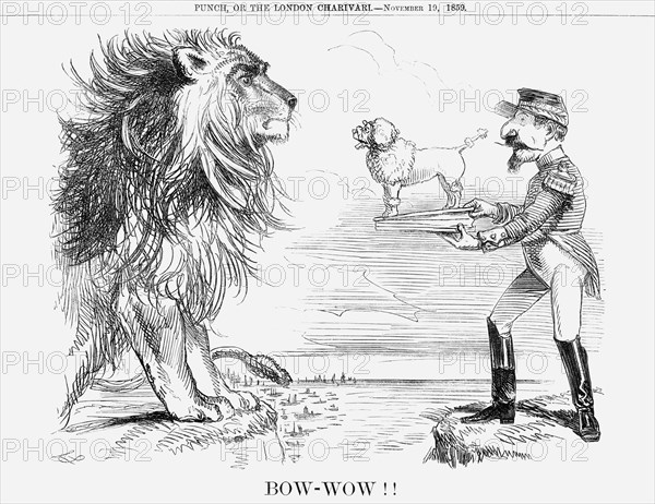 'Bow-Wow!!', 1859. Artist: Unknown