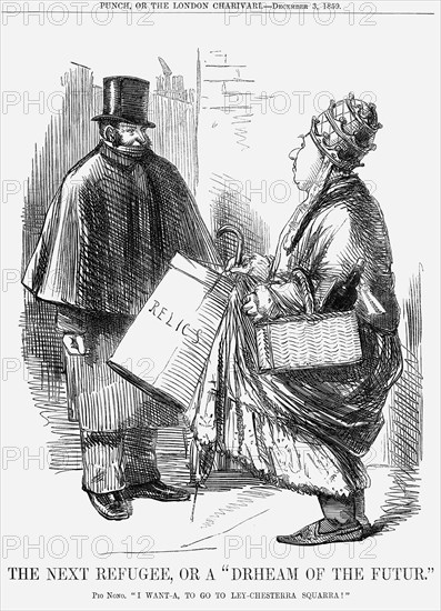 'The Next Refugee, or a Drheam of the Futur', 1859. Artist: Unknown