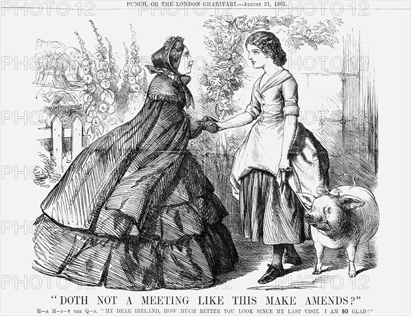 Doth Not a Meeting Like This Make Amends?, 1861. Artist: Unknown