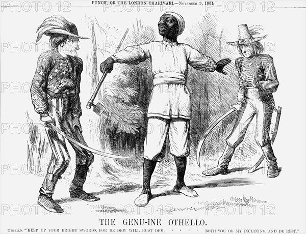 'The Genu-ine Othello', 1861. Artist: Unknown