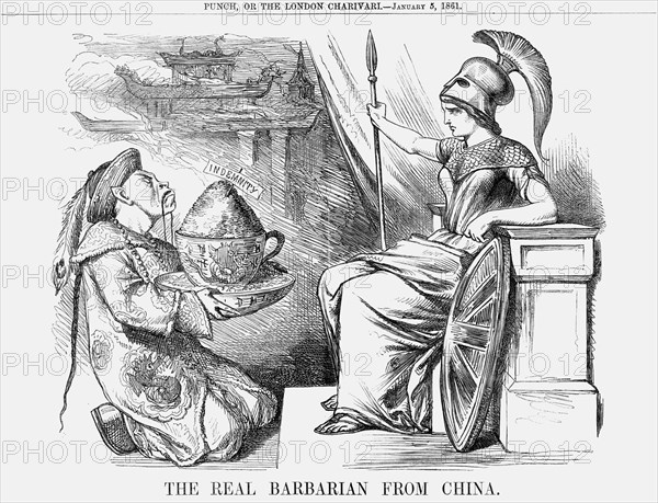 'The Real Barbarian from China', 1861. Artist: Unknown