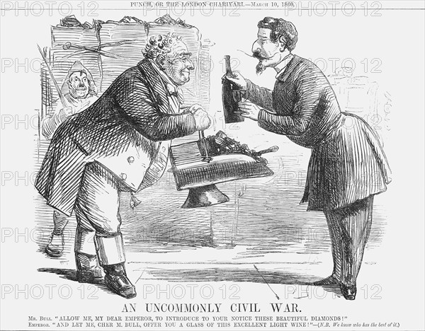 'An Uncommonly Civil War', 1860. Artist: Unknown