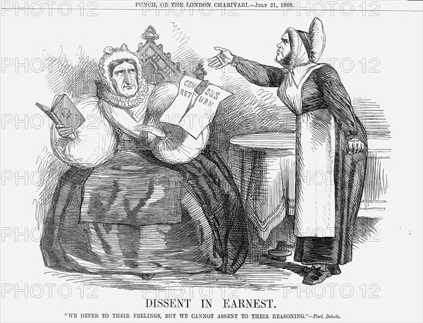 'Dissent in Earnest', 1860. Artist: Unknown