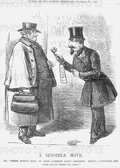 ' A Sensible Move'. 1860. Artist: Unknown