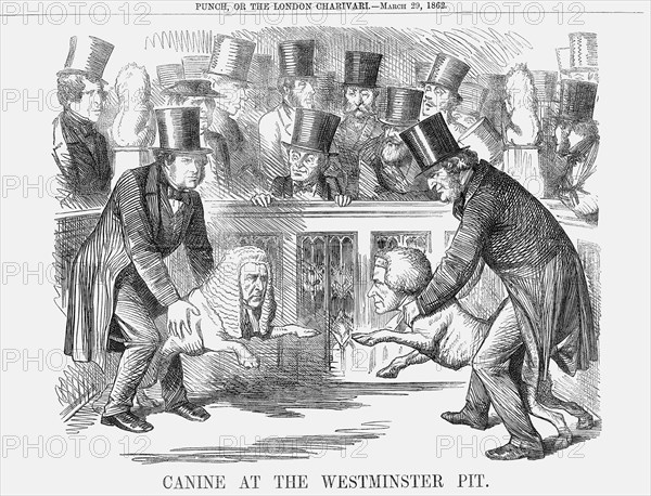 'Canine at the Westminster Pit', 1862. Artist: Unknown
